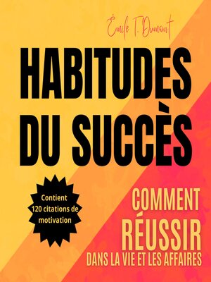 cover image of HABITUDES DU SUCCÈS